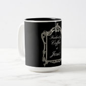 コーヒーとイエスに煽られる ツートーンマグカップ (正面左)