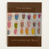 コーヒーとイエスのカレンダー プランナー手帳 (正面)