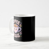 コーヒーとイエス キリスト教の信仰マグカップ クロス コーヒーマグカップ (正面左)