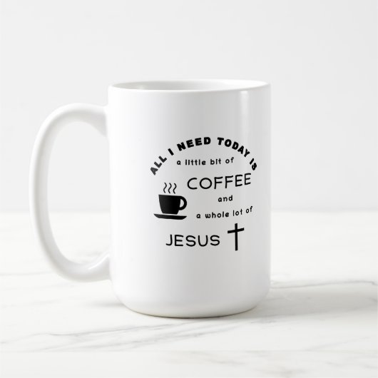 コーヒーとイエス コーヒーマグカップ (左)