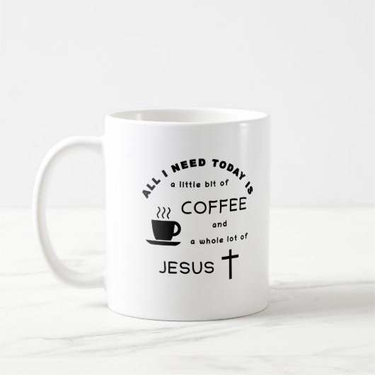 コーヒーとイエス コーヒーマグカップ (左)