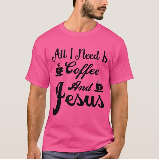 コーヒーとイエス Tシャツ (正面)