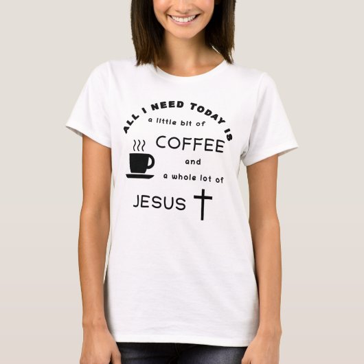 コーヒーとイエス Tシャツ (正面)