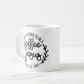 コーヒーとイエズスズデイマグカップ コーヒーマグカップ (正面左)