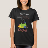 コーヒーとオウムが欲しい Tシャツ (正面)