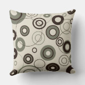 コーヒーとオリーブサークル クッション (裏面)