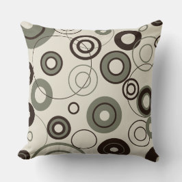 コーヒーとオリーブサークル クッション