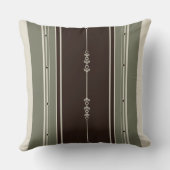 コーヒーとオリーブ クッション (裏面)