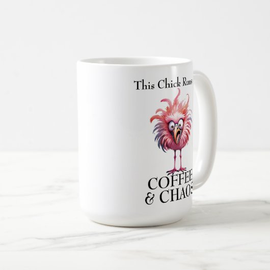 コーヒーとカオスおもしろいことわざ コーヒーマグカップ (正面右)