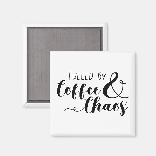 コーヒーとカオスで煽られる マグネット (正面/裏面)