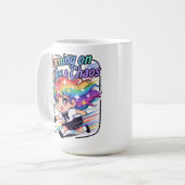 コーヒーとカオスに突っ走る コーヒーマグカップ (正面左)
