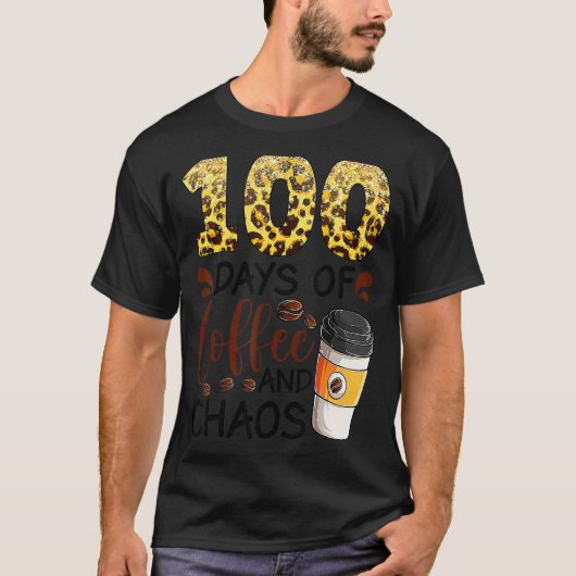 コーヒーとカオスの100日間 100日目の学校 F Tシャツ (正面)