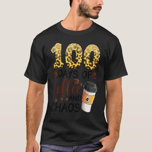 コーヒーとカオスの100日間 100日目の学校 F Tシャツ (正面)