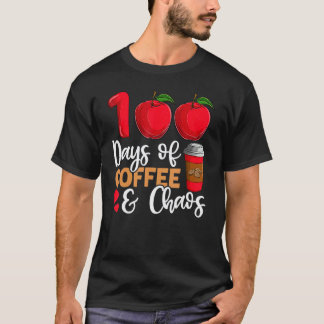 コーヒーとカオスの100日 100日目の学校T Tシャツ