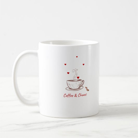 コーヒーとカオス コーヒーマグカップ (左)