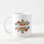 コーヒーとカップケーキが答えおもしろいことわざ コーヒーマグカップ (左)