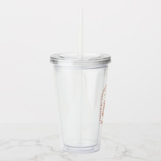 コーヒーとカボチャのスパイスラテで燃料を供給する アクリルタンブラー (右)