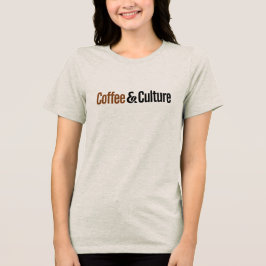 コーヒーとカルチャー - カフェ クリエイティブカルチャーTシャツ トライブレンドTシャツ
