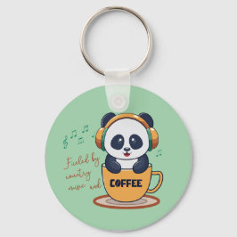 コーヒーとカントリーミュージックに支えられて キーホルダー