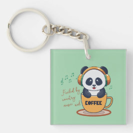 コーヒーとカントリーミュージックに支えられて キーホルダー