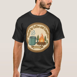コーヒーとキャンプファイヤーに支えられてTee Tシャツ