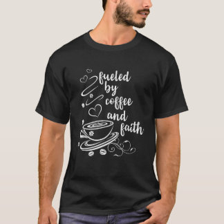 コーヒーとキリスト教徒によって煽られる Tシャツ