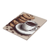 コーヒーとクッキーのカップ タイル (側面)