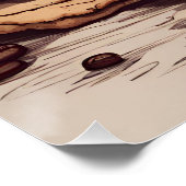 コーヒーとクッキーのカップ ポスター (コーナー)