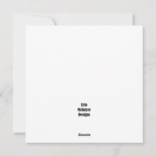 コーヒーとクッキーのノートカード シーズンカード (裏面)