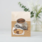 コーヒーとクッキー ポストカード (スタンド正面)