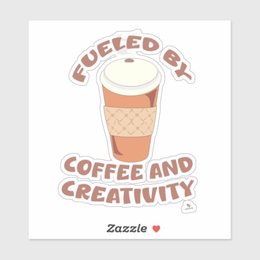 コーヒーとクリエイティビティに富んだ叙事詩の生活ことわざ シール (シート)