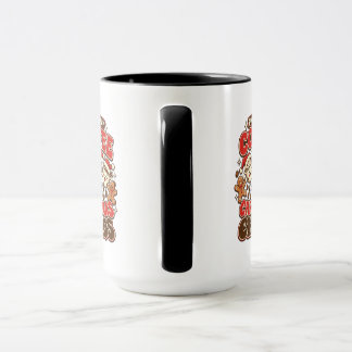 コーヒーとクリスマスのカオスに支えられて マグカップ