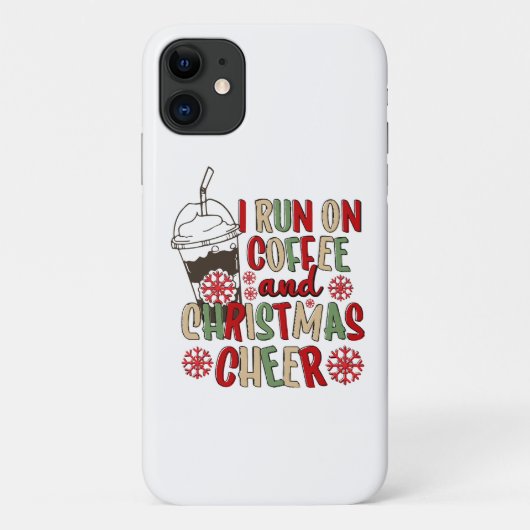 コーヒーとクリスマスの喜びで走る Case-Mate iPhoneケース (裏面)