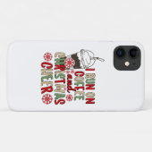 コーヒーとクリスマスの喜びで走る Case-Mate iPhoneケース (裏面(横))