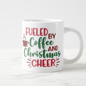 コーヒーとクリスマスの喜びに支えられて マグカップ (右)