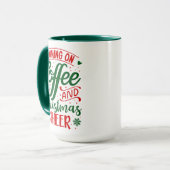 コーヒーとクリスマスの喜び マグカップ (正面左)