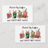 コーヒーとクリスマスの応援で燃料を供給 名刺 (正面/裏面)