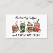 コーヒーとクリスマスの応援で燃料を供給 名刺 (正面)