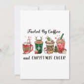 コーヒーとクリスマスの応援で燃料を供給 招待状 (正面)