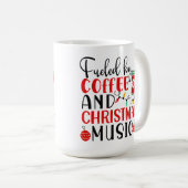 コーヒーとクリスマスの音楽で盛り上がる コーヒーマグカップ (正面右)