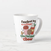 コーヒーとクリスマス応援ラテマグカップで燃料 カフェラテマグ (右アングル)