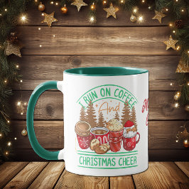 コーヒーとクリスマス応援レトロスタイルホリデイ マグカップ