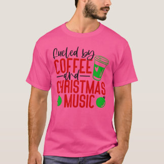 コーヒーとクリスマス音楽のお友達 Tシャツ