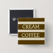 コーヒーとクリームのブロックアート 缶バッジ (正面&裏面)