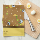 コーヒーとクロワッサン キッチンタオル (四つ折り)