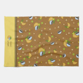 コーヒーとクロワッサン キッチンタオル (横)