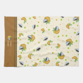 コーヒーとクロワッサン キッチンタオル (横)