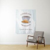 コーヒーとクロワッサン ブライダルシャワー タペストリー (インサイチュ)