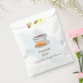 コーヒーとクロワッサン ブライダルシャワー フェイバーバッグ