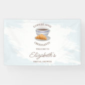 コーヒーとクロワッサン ブライダルシャワー 横断幕 (横)